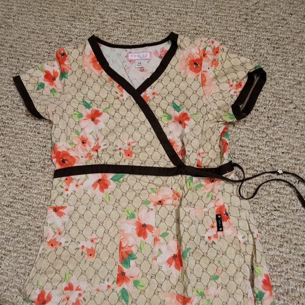 Koi Scrub Top